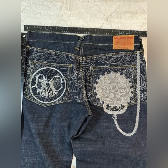 RMC rangy mountain company jeans men’s 42 SyncBlue design Tokyo Japan red monkey - Picture 7 of 14